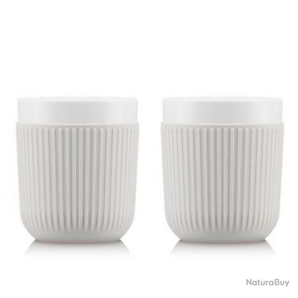 Set de 2 mugs "Douro" en porcelaine 20 cl, Couleur blanc [Bodum]