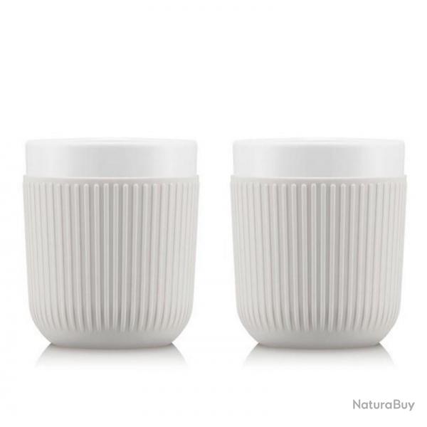 Set de 2 mugs "Douro" en porcelaine 20 cl, Couleur blanc [Bodum]