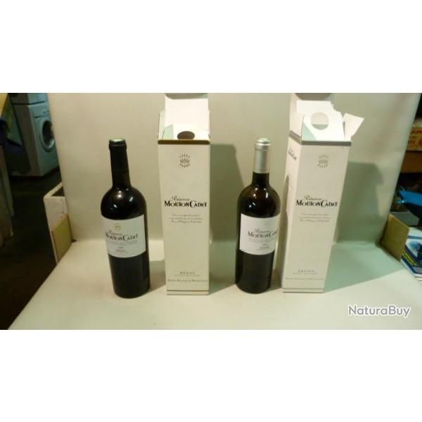 (vin blanc mouton cadet 2002 graves) vin rouge mouton cadet medoc baron philippe de rothschild 2000)