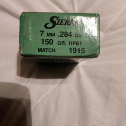 Ogives Sierra 150gr hpbt