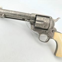 Superbe Colt SAA 1873 cal.45LC Gravé Cattle Brand Harris (989)