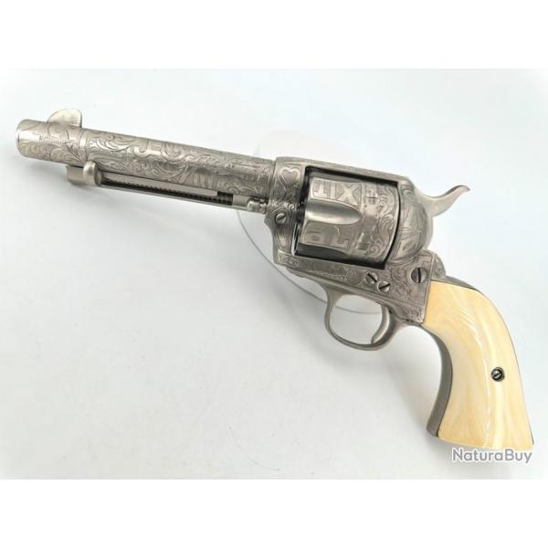 Superbe Colt SAA 1873 cal.45LC Grav Cattle Brand Harris (989)