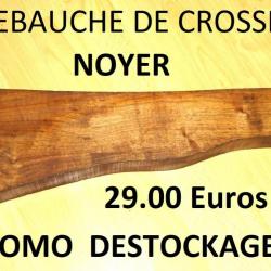 trés belle ébauche de crosse fusil en NOYER - VENDU PAR JEPERCUTE (D22E1049)