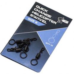 AGRAFES QUICK CHANGE HELICOPTER SWIVEL SIZE 8 NASH /10 PIECES