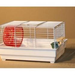 cage hamster fond rouge M301