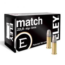 Munitions Eley Match - Cal 22 LR - Par 50 40 / 1 - 40 / 20