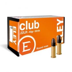 Munitions Eley Club - Cal 22 LR - Par 50 40 / 1 - 40 / 1