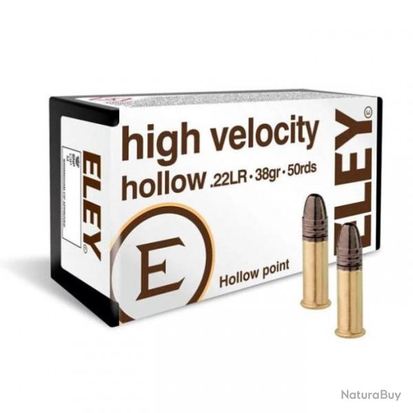 Munitions Eley High Velocity Hollow Point - Cal 22 LR - 38 / Par 10