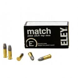 Munitions Eley Match Pistol - Cal 22 LR - Par 50 40 / 1 - 40 / 1