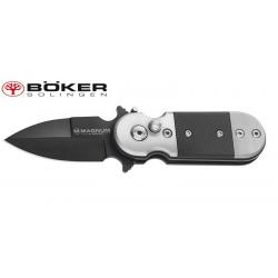 Couteau de poche automatique en acier inoxydable avec clip - Böker Magnum (marque allemande)