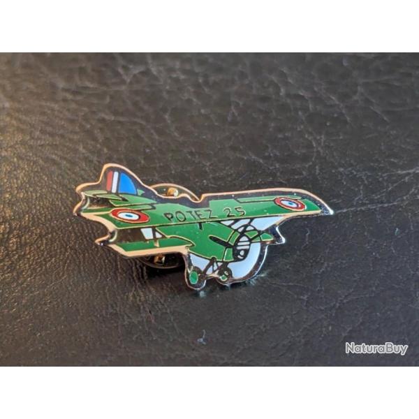 D Pins pin's Lapel Pin POTEZ 25avion militaire biplan a helice biplane propeller  Taille : 32 * 16 m