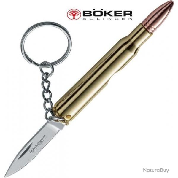 Couteau porte-cls en acier inoxydable dissimul en rplique d'une balle de cal.30.06 - Bker Magnum