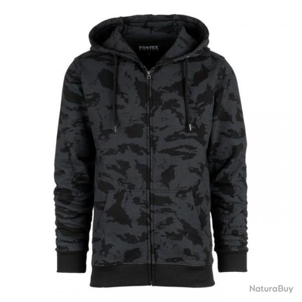 Sweat  capuche avec zip 2nd gnration Couleur Camouflage Night