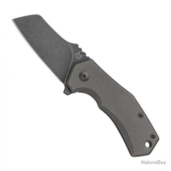 Couteau "Italicus" titanum noir / blackwash [Fox Production]