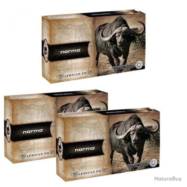 Balles Norma Woodleigh African PH RNSN Demi-blinde - Cal. 416 Rigby - 416 Rigby / Par 3
