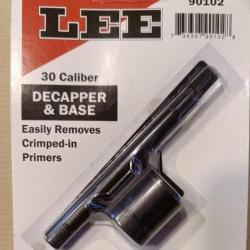 LEE Decapper & base - Désamorceur manuel pour douille amorce de 30 Lee 90102