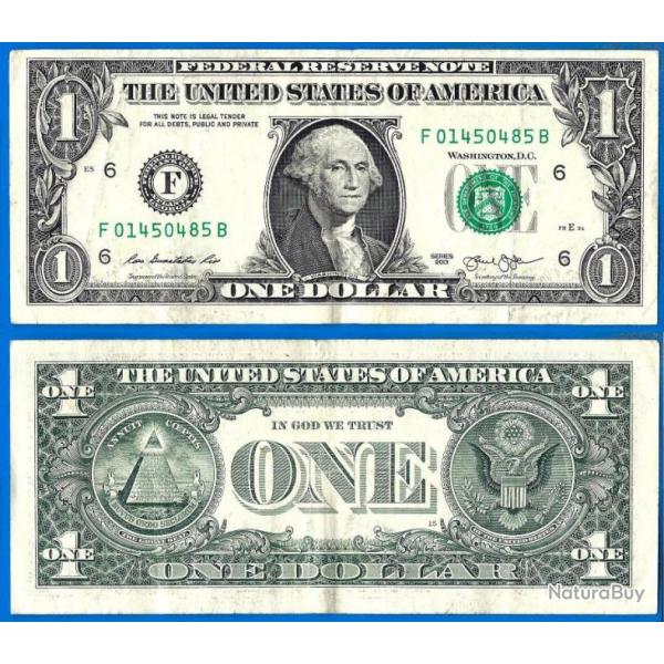 Usa 1 Dollar 2013 Mint Atlanta F6 Etats Unis Dollars Billet Amerique Nord
