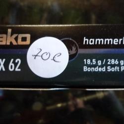 balles 9.3x62 SAKO  hammerhead