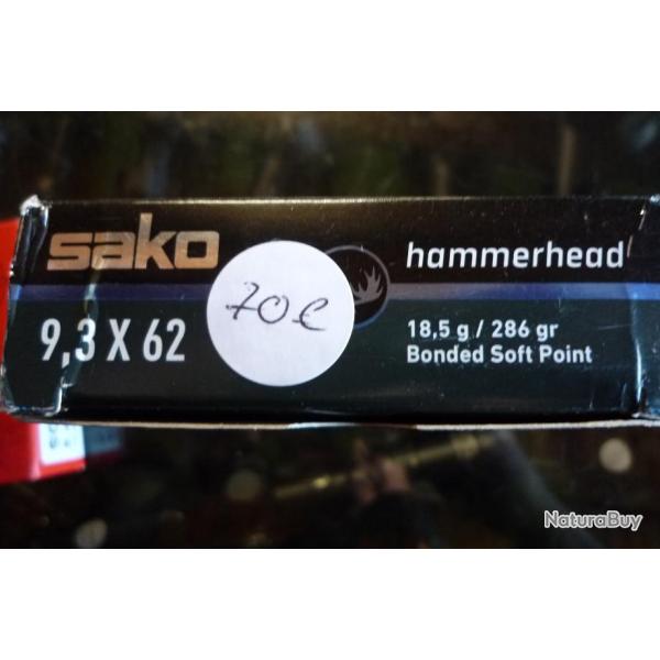 balles 9.3x62 SAKO  hammerhead