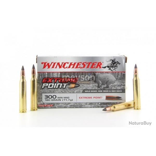 BALLES GRANDE CHASSE WINCHESTER EXTREME POINT 300WIN MAG 180GRAINS 11.7G