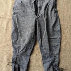 Pantalon ancien en tissu chasse