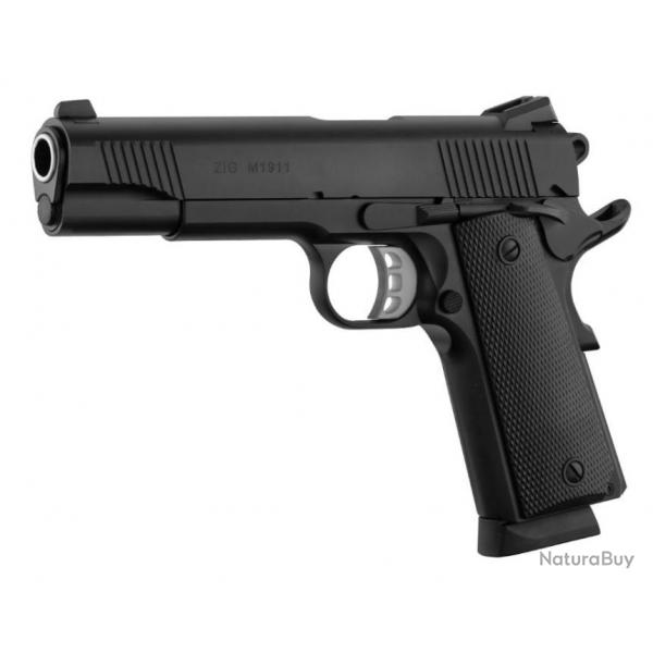 Pistolet Tisas ZIG M 1911 noir 5" - Cal. 9x19mm