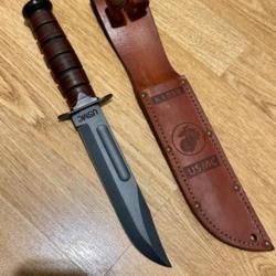 Couteau de Combat Ka-Bar poignée cuir