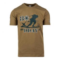 Tee shirt D Day 80ème anniversaire Couleur Coyote