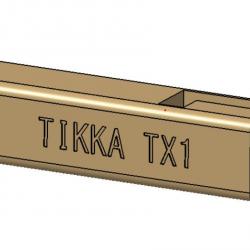 Etui de culasse Droitier pour tikka T1X - Texte personnalisable