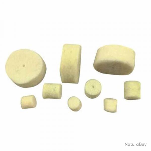 Tampons en feutre pour le nettoyage d'armes de calibre .357/.38/.9mm