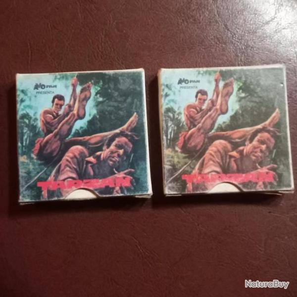 LOT DE 2 FILM SUPER 8 MM    "  TARZAN "