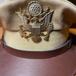 Casquette d'officier américaine de la 2nd guerre mondial