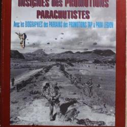 Livre Insignes des promotions parachutistes de Gérald Lagaune et Louis Leroy