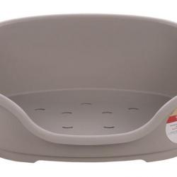 CORBEILLE TUCK OVALE GRIS 81X51X24CM