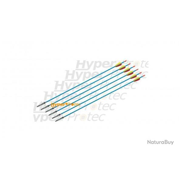6 flches chasse en aluminium pour arc 30 pouces - 76 cm