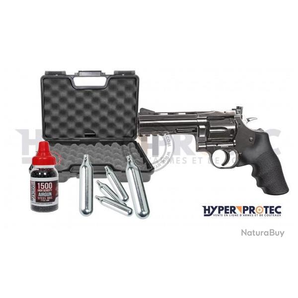 Pack prt  tirer Dan Wesson 715 Canon 4'' Revolver Bille Acier