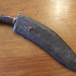 Grand couteau militaire kukuri - Népal ou Inde du Nord, probablement fin 19ème début 20ème