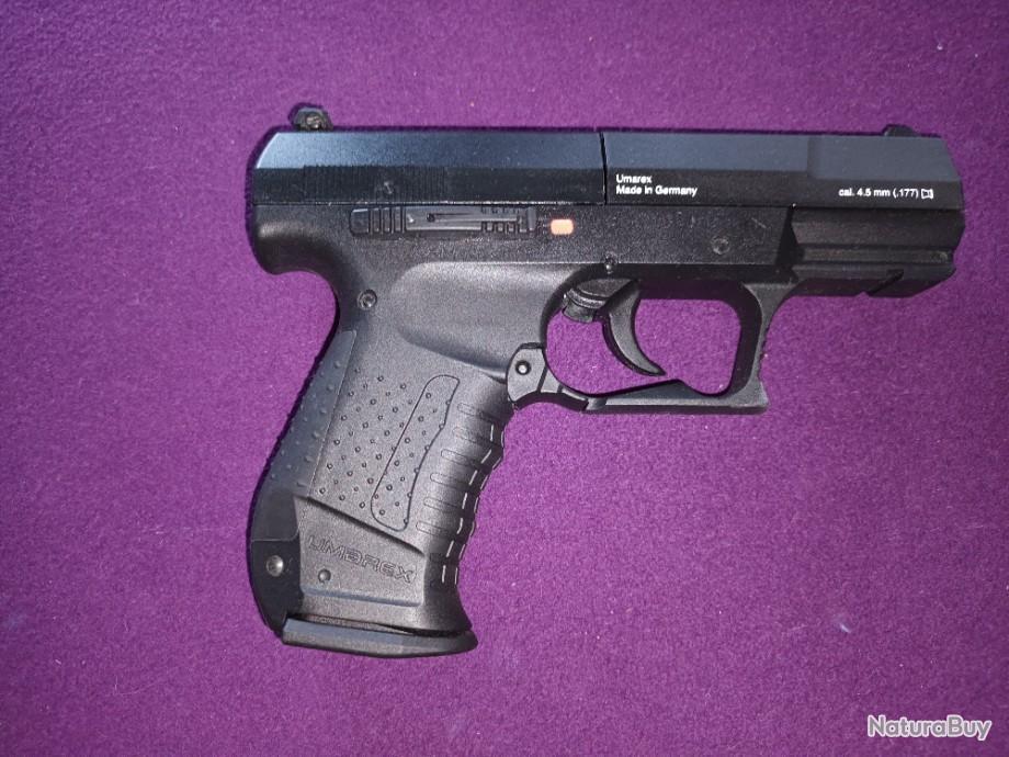 Réplique Walther CP99 modèle CPS à plomb 4.5mm avec barillets 8 coups et  CO2 12g - Pistolets CO2 (11423787)