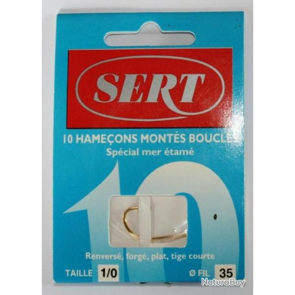 Hameons monts SERT N1/0 0,35mm spcial mer