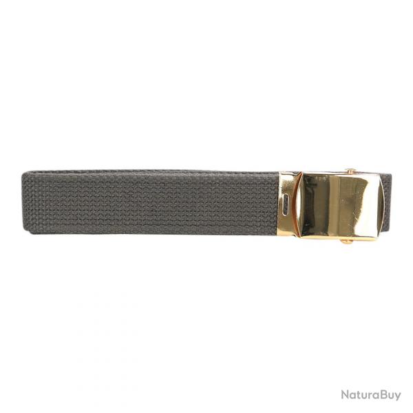 Ceinture toile 30mm avec boucle dorée (Couleur Vert)