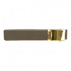 Ceinture toile 30mm avec boucle dorée (Couleur Sable)