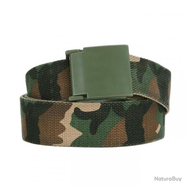 Ceinture toile 40mm BDU Couleur Camouflage Woodland