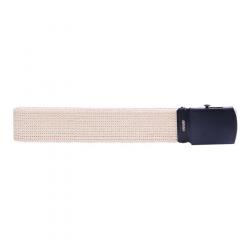 Ceinture toile 30mm avec boucle noire (Couleur Sable)
