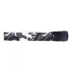 Ceinture toile 30mm avec boucle noire (Couleur Camouflage Urban)