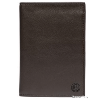 Portefeuille Berluti Néo-Santal Scrit - Veau Marron, Calligraphie, Bifold Long, Occasion Très Bon état