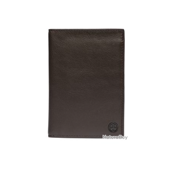 Portefeuille bifold vertical classic marron BERETTA