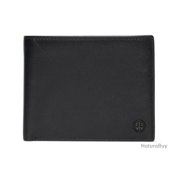 Portefeuille bifold zipp classique noir BERETTA