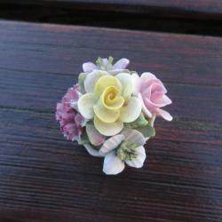 VINTAGE - Ancien petit petit pot de fleurs en porcelaine fine anglaise Coalport - ENGLAND (XXé)