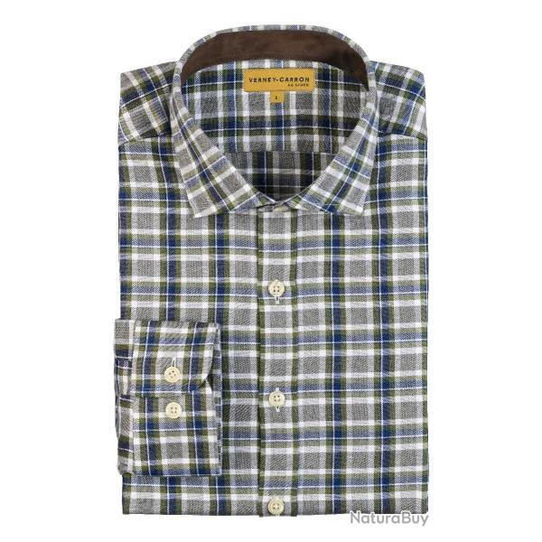 Chemise Verney Carron Cheverny Kaki et Bleu
