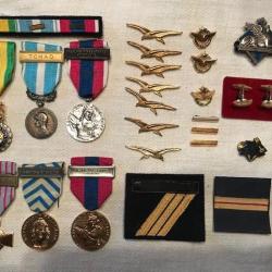 Lot de Médailles Militaires et décorations